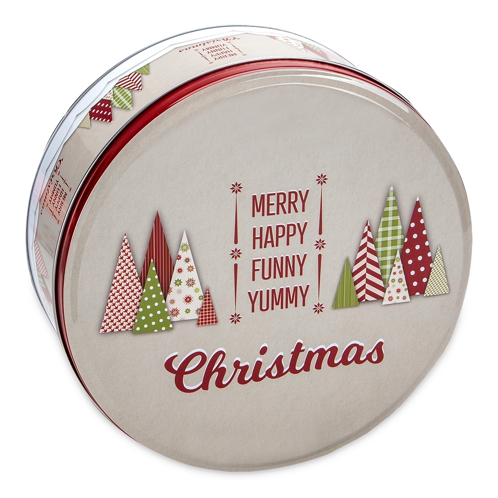 Städter - Plätzchendose - Yummy Christmas - Bunt - rund groß