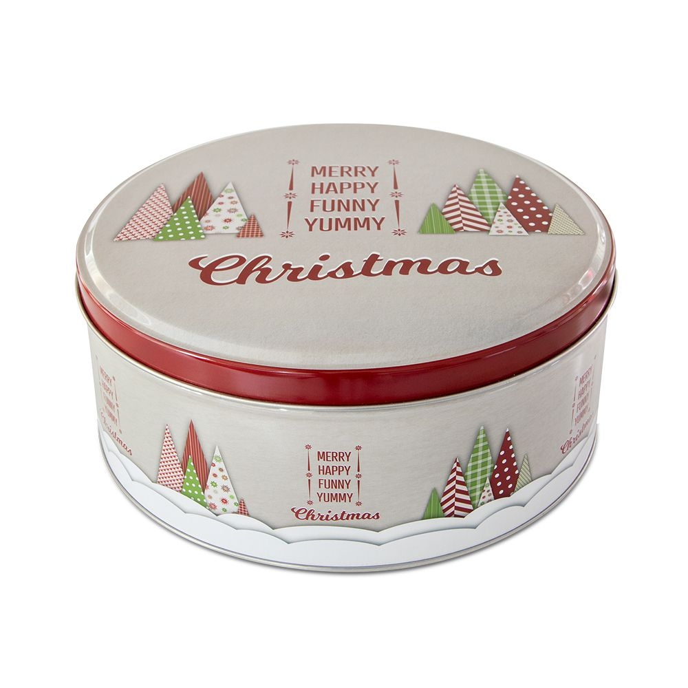 Städter - Plätzchendose - Yummy Christmas - Bunt - rund klein