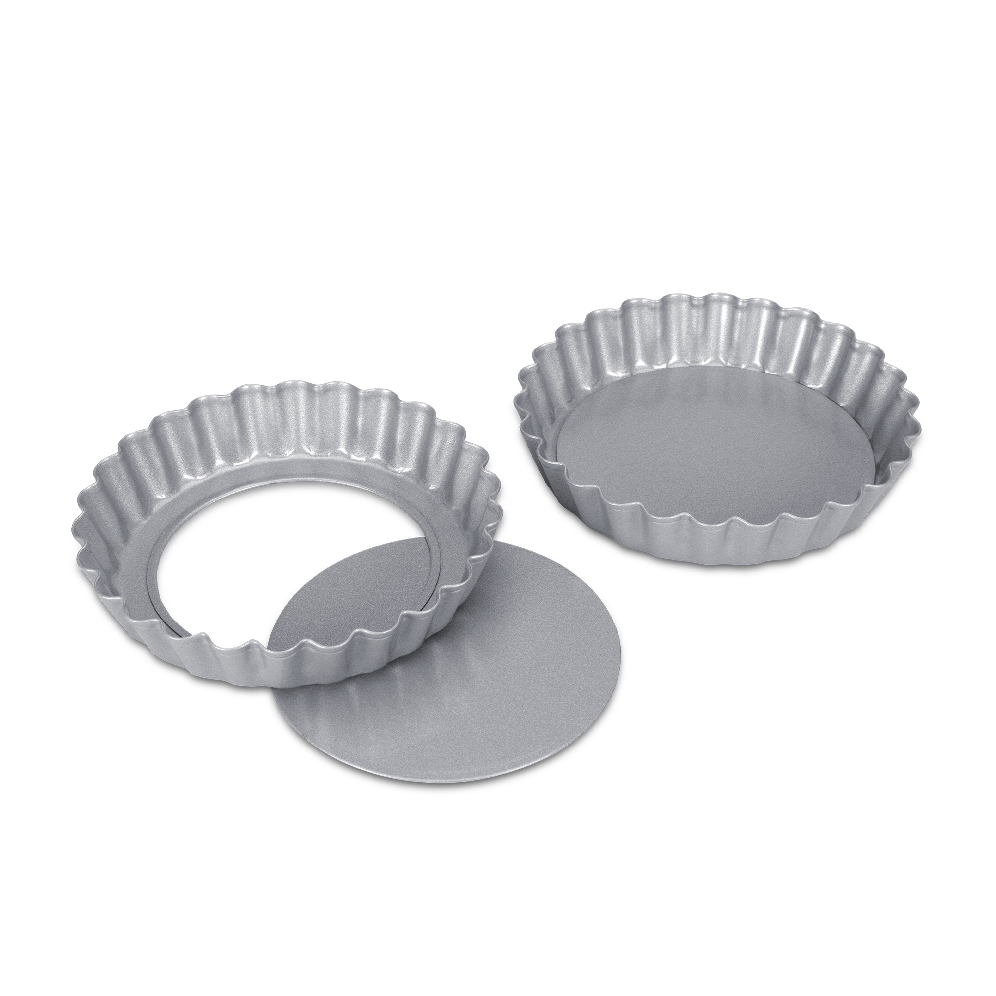 Städter - We-Love-Baking - Tarteform mit Hebeboden - 2 Stück - ø 10,0 cm / H 1,8 cm / 115 ml