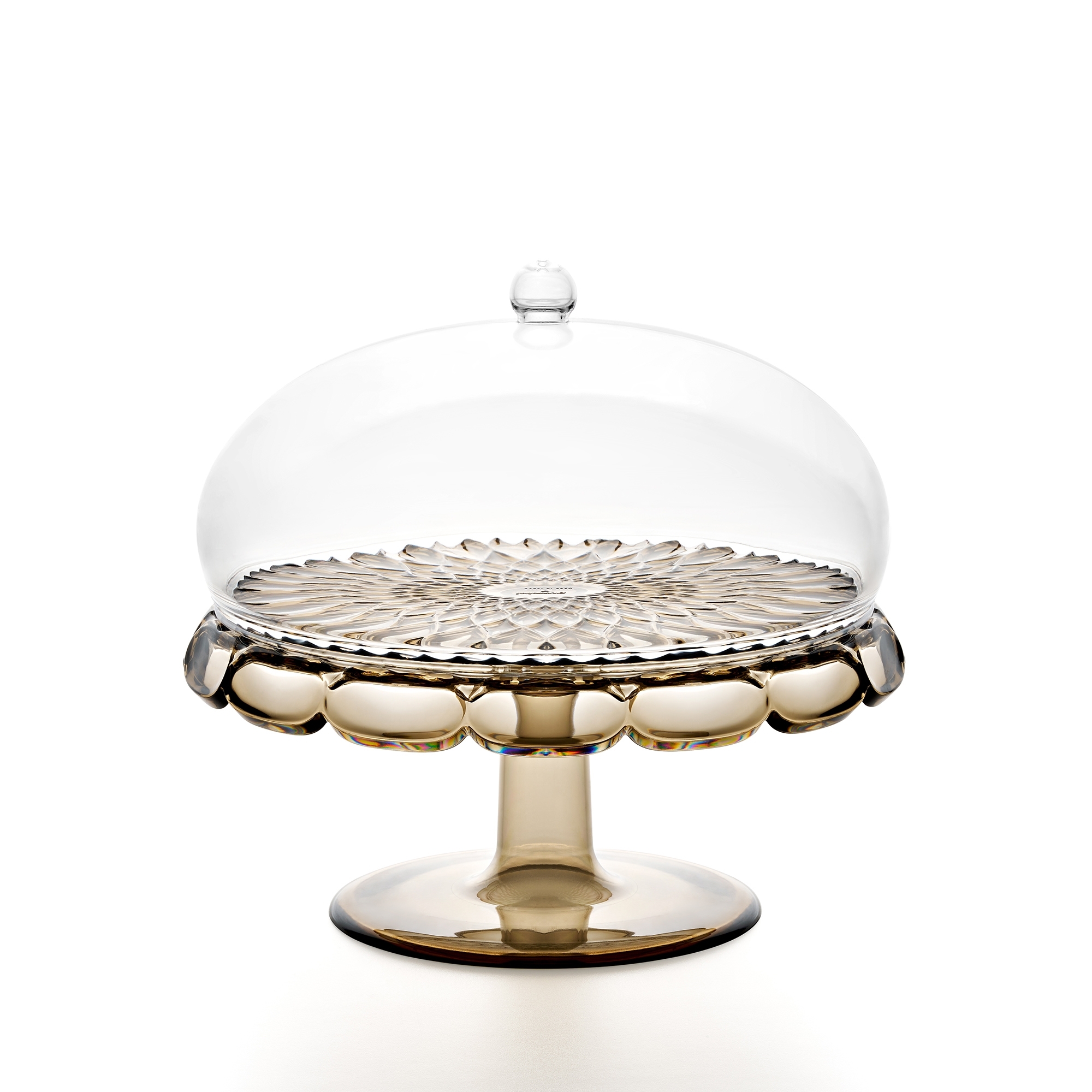 Guzzini - Cake plate with base and cover "Vanity"