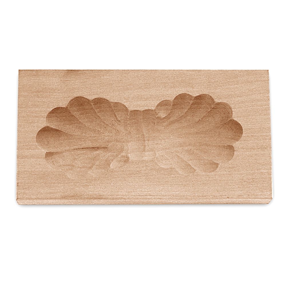Städter - Holz-Prägeform Doppelmuschel 11,5 x 6 cm