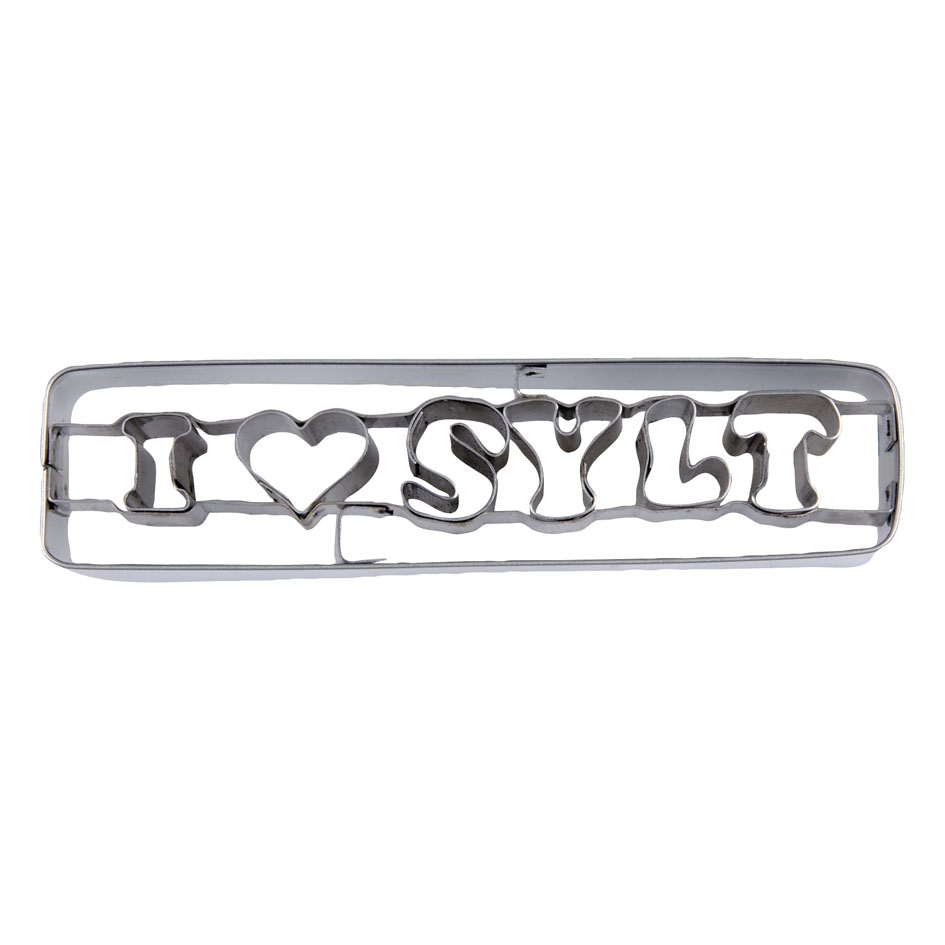 Städter - Cookie cutter I Love Sylt - 10 cm