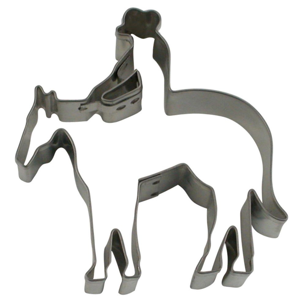 Städter - Ausstecher Reiter mit Pferd / Cowboy - 8 cm