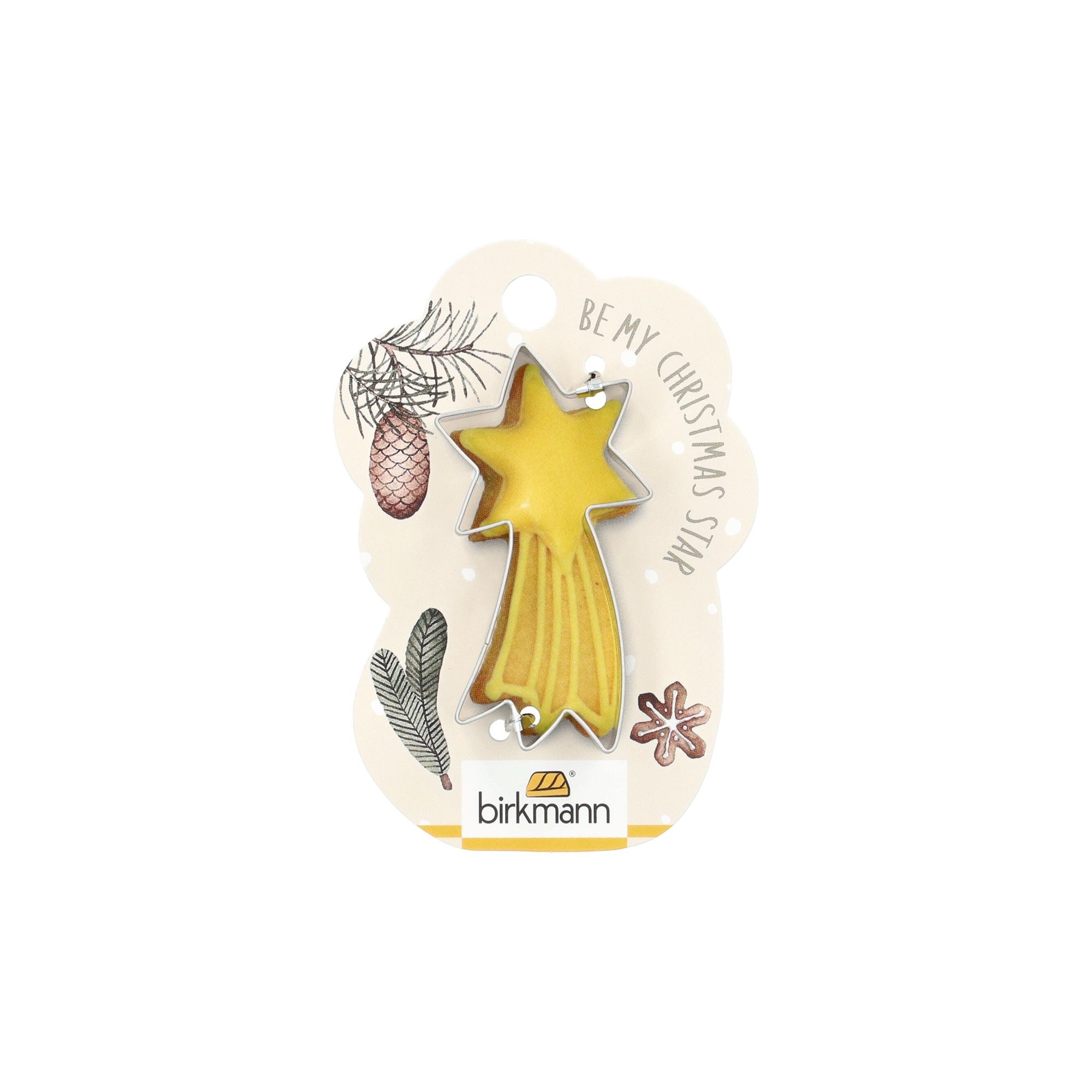 Birkmann - Ausstecher Sternschnuppe - Weihnachten 2024 - 6 cm