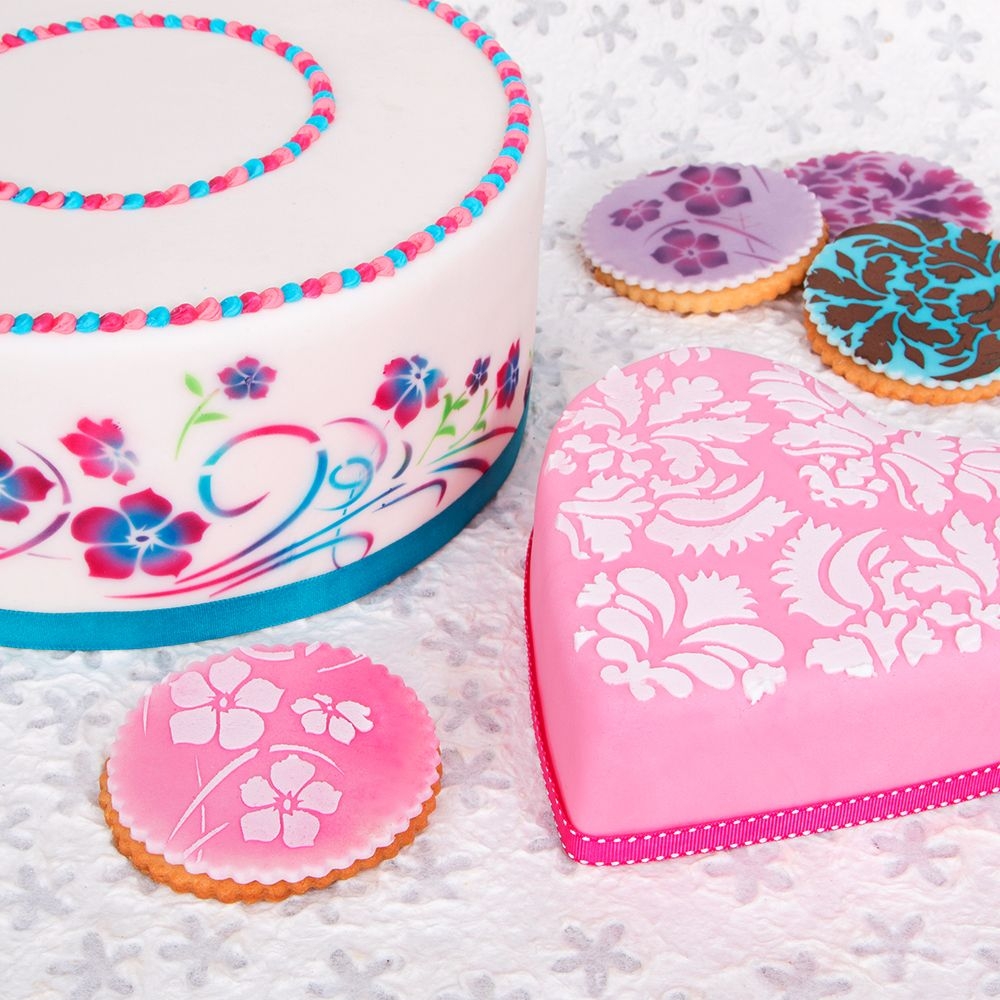 Städter - Schablone Blumenranke - 37 x 17 cm / 33 x 15 cm -Set 2-teilig