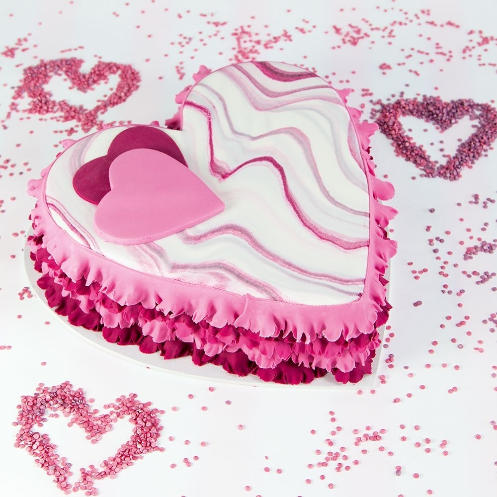 Städter - Cake board - white - Heart - different sizes