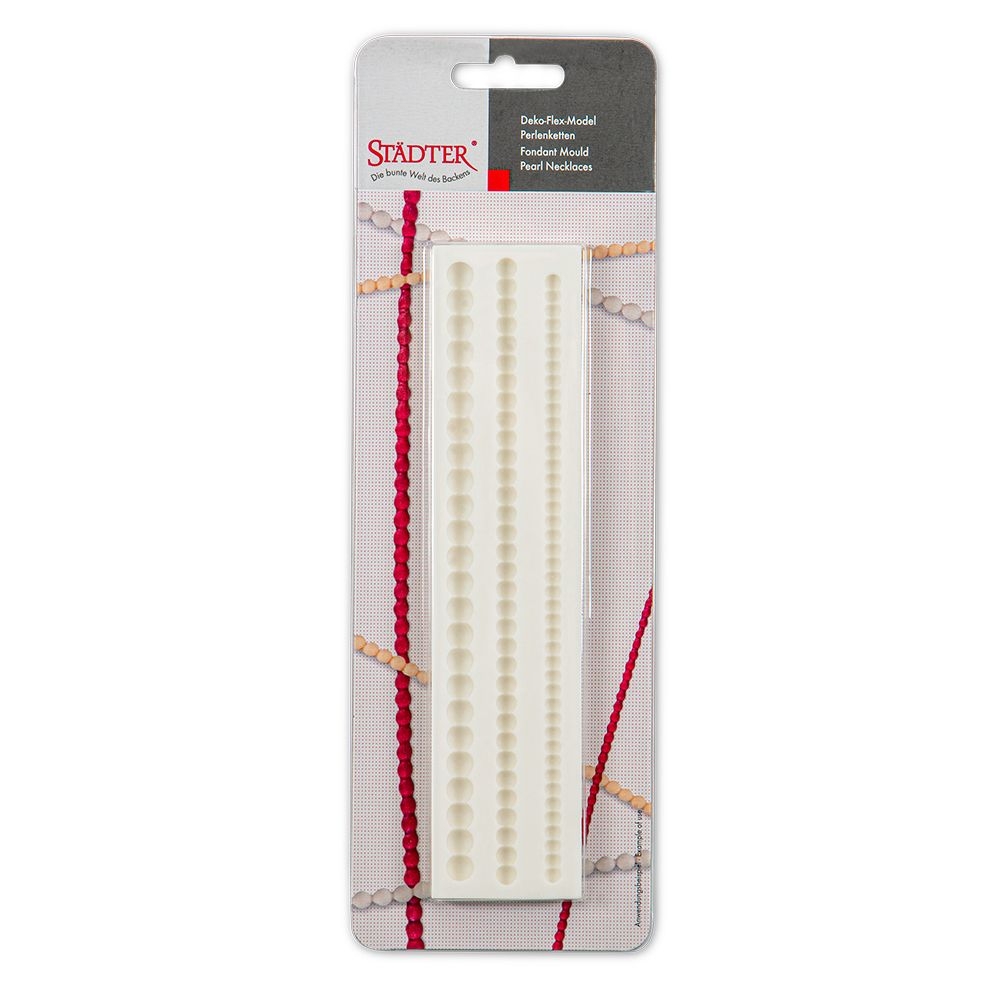 Städter - Fondant mould Pearl necklaces - 18 cm - 3-relief shape Städter - Fondant mould Pearl necklaces - 18 cm - 3-relief shape