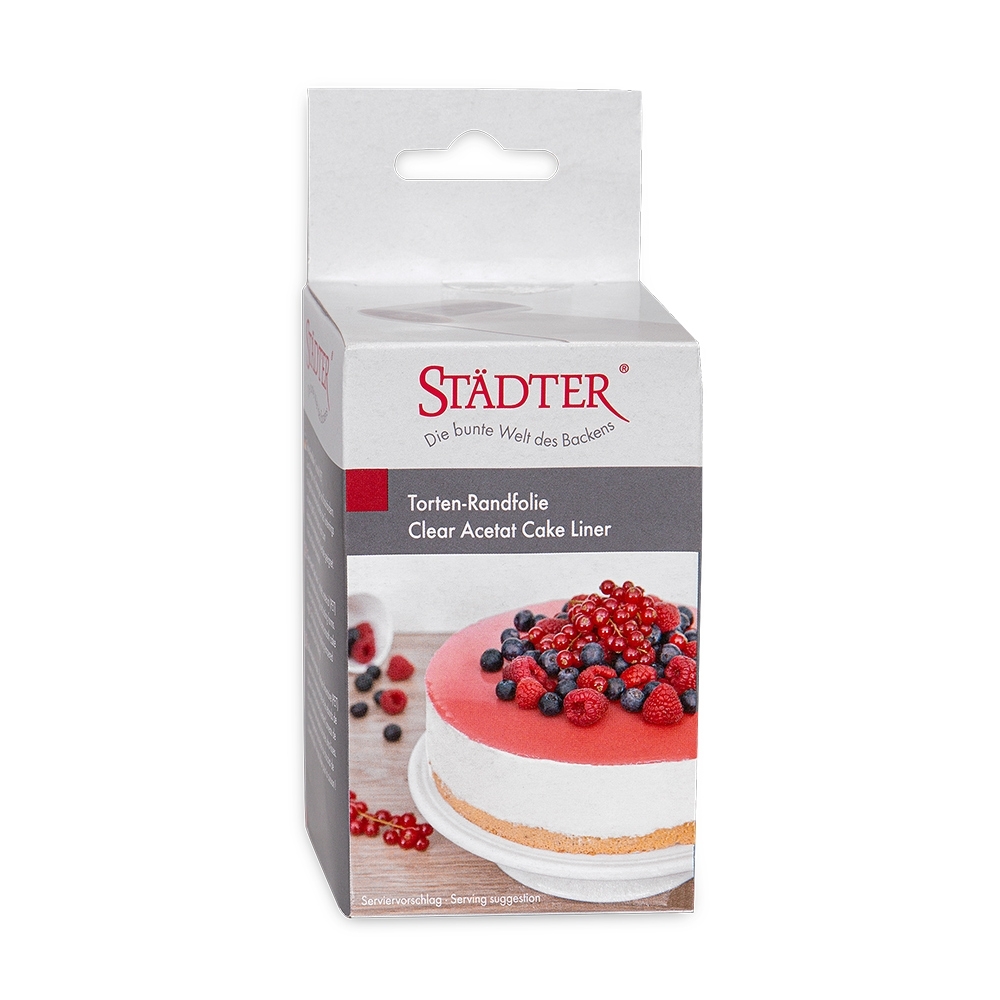 Städter - Torten-Randfolie ca. 10 cm x 20 m Transparent