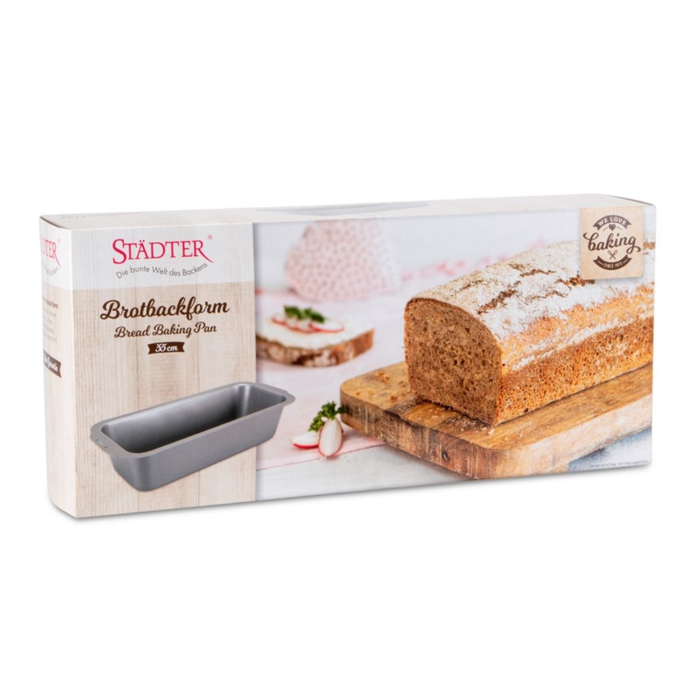 Städter - We-Love-Baking Brotbackform 35 x 14,5 x 8 cm