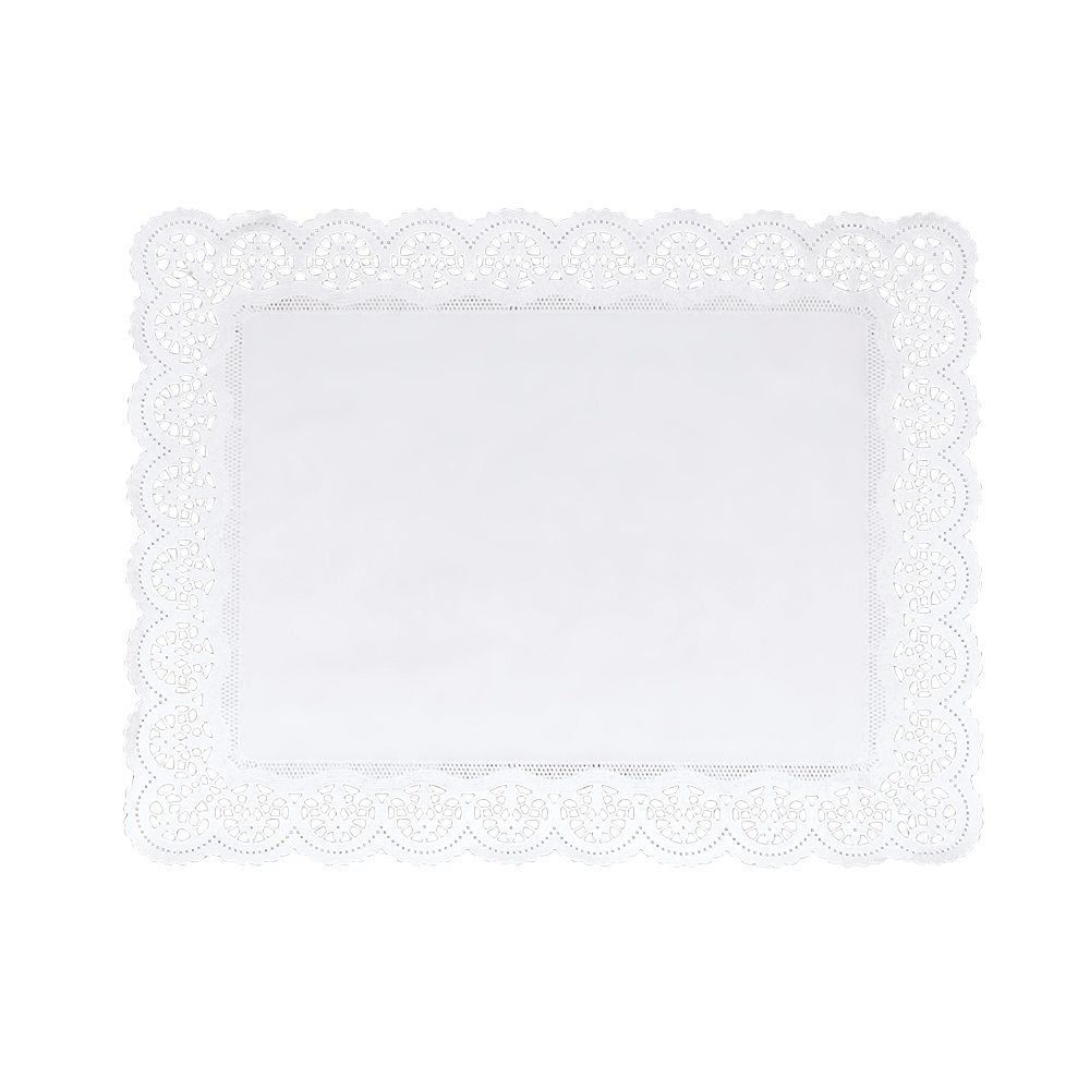 Städter - Tortenspitze - 46 x 36 cm - Weiß für Buchtorte - 4 Stück