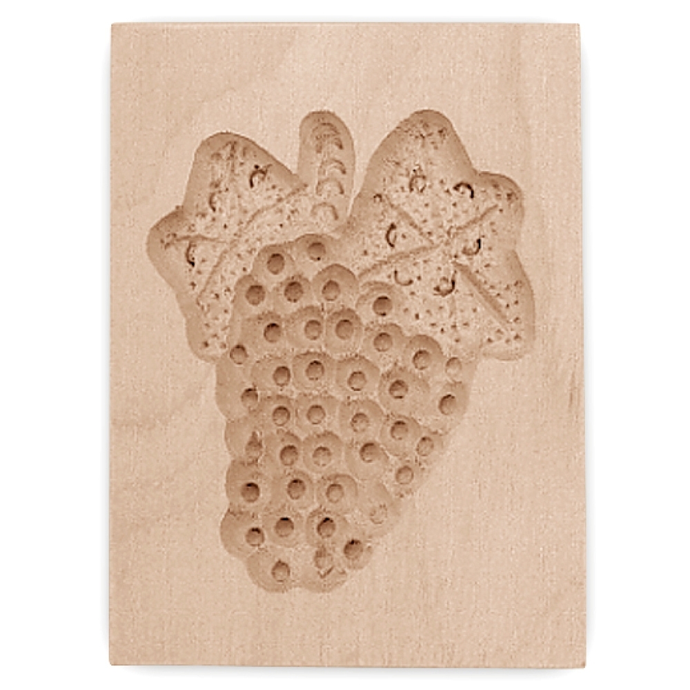 Städter - Holz-Prägeform Traube 5,5 x 8 cm