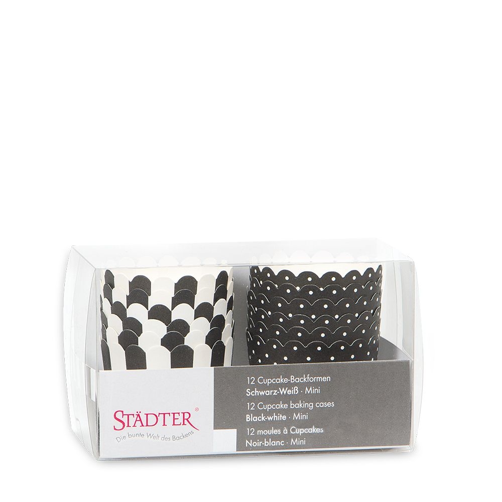 Städter - Cupcake Backform - ø 50 x 47 mm - Mini - Bunt - 12 Stück