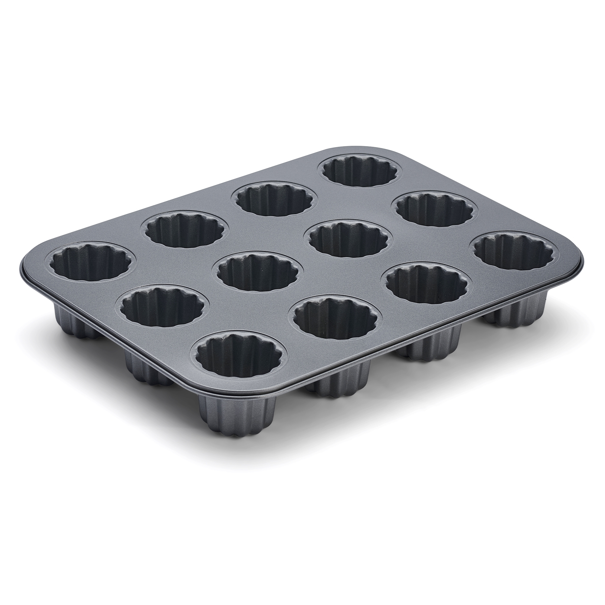 de Buyer - Blechform 12 Cannele Ø 5,5 cm - Antihaft de Buyer - Blechform 12 Cannele Ø 5,5 cm - Antihaft