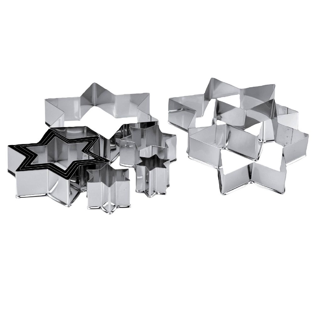 Städter - Ausstecherset Sterne 3–12 cm - Set 10-teilig