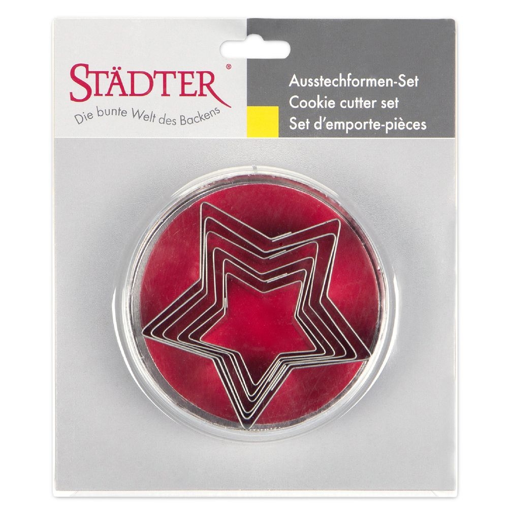 Städter - Ausstecher Sterne - Set 6-teilig