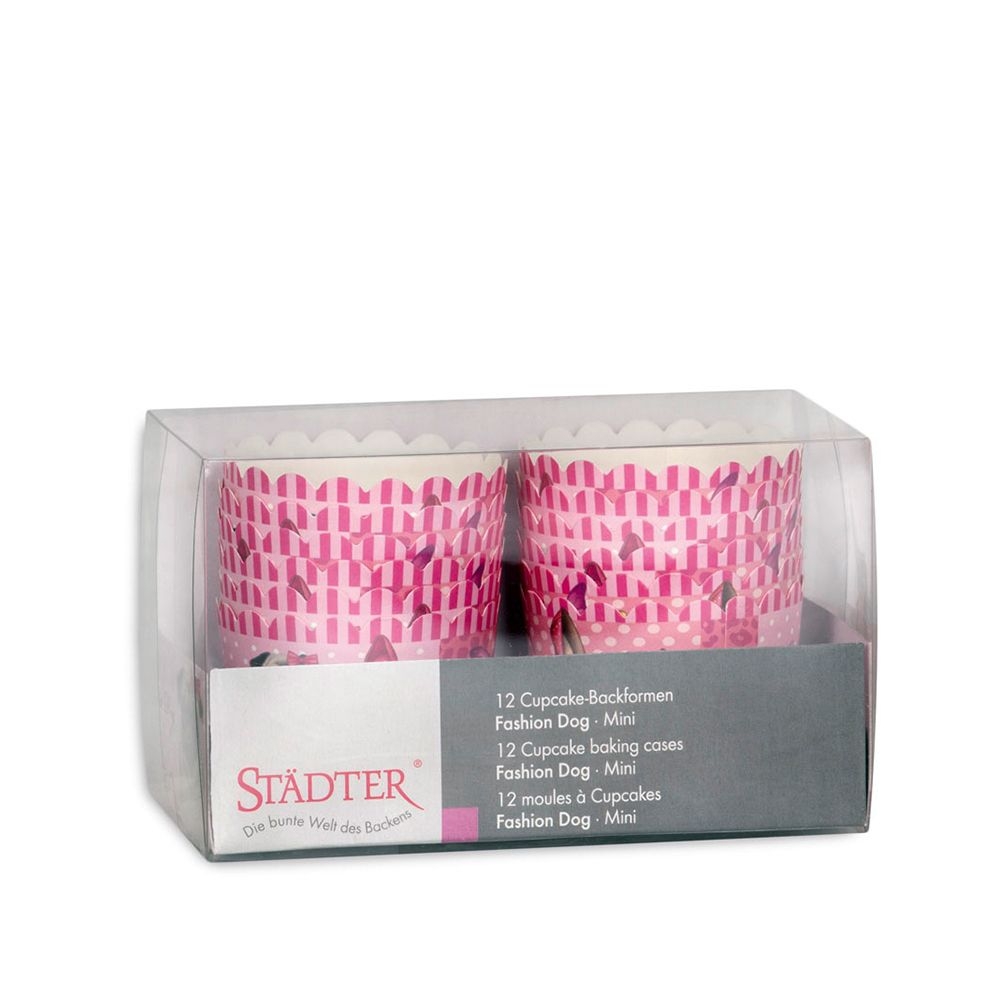 Städter - cupcake baking pan - 12 pieces - different patterns