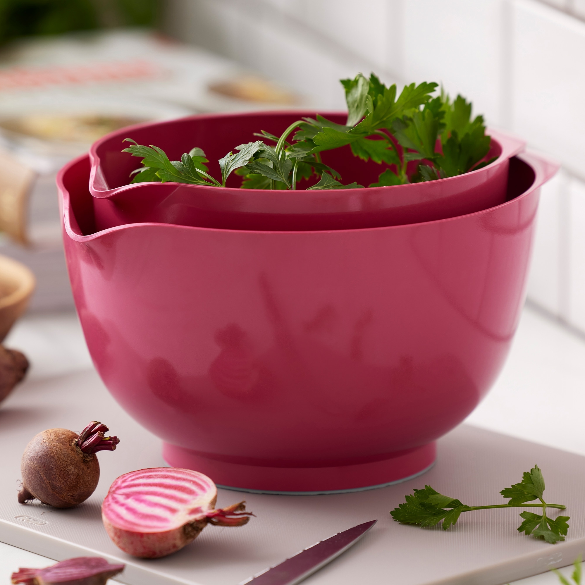 Rosti - Set NEW Margrethe 4-piece (1.5 l + 3.0 l + matching lid) -  Beetroot