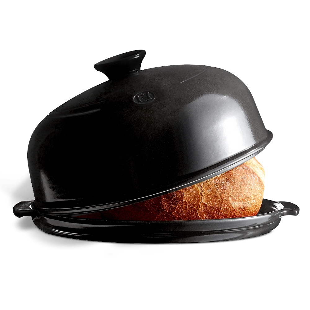 Emile Henry - Bread Cloche Set - Charcoal Emile Henry - Bread Cloche Set - Charcoal