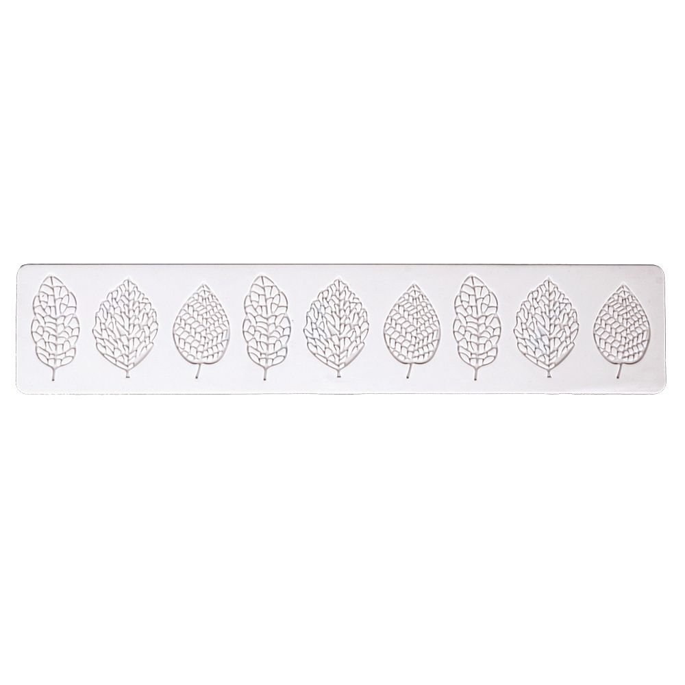 Städter - Cake lace mould Leaf - 39,5 x 8 cm - Silicone