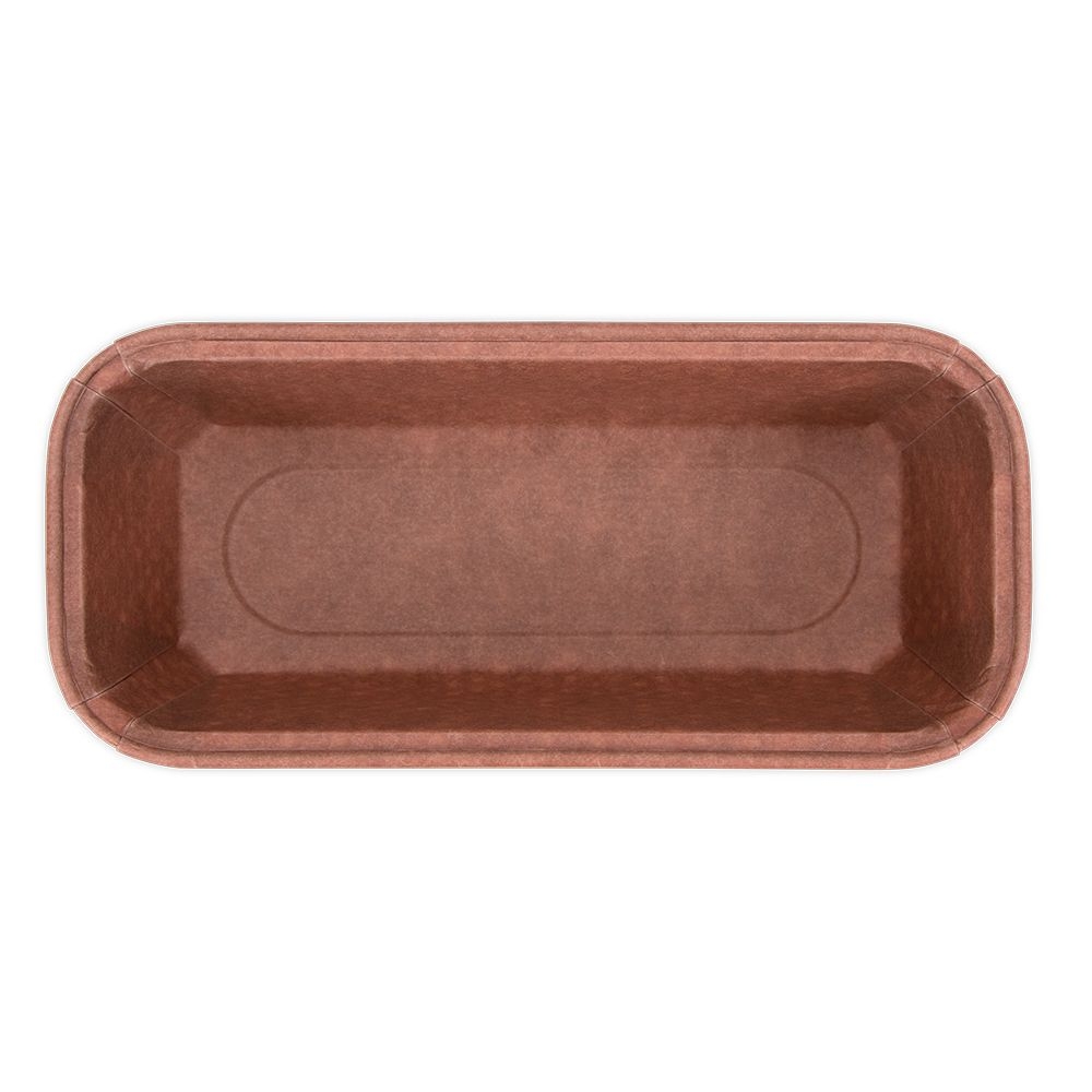 Städter - Papierbackform Kastenform Rot Mini - 17,5 x 7 cm - 6 Stück