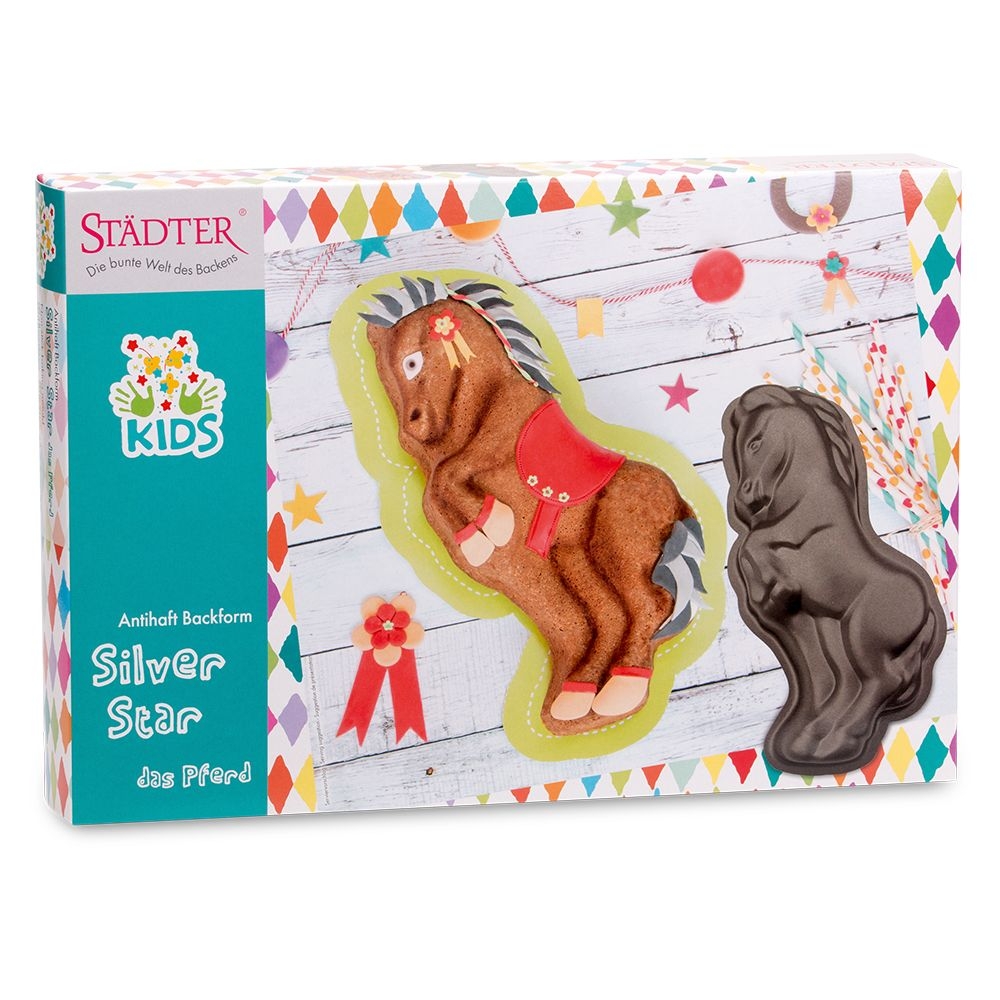 Städter - Kids Form - Silver Star, das Pferd - 18 x 33 x 6 cm - 1.800 ml