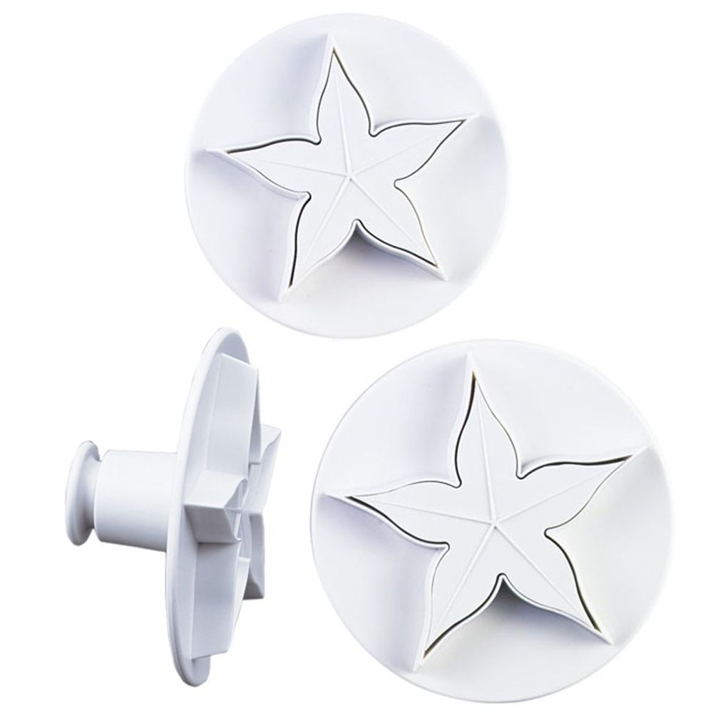 Städter - Ausstecher mit Auswerfer Lilien - 65 / 75 mm - Set, 2-teilig