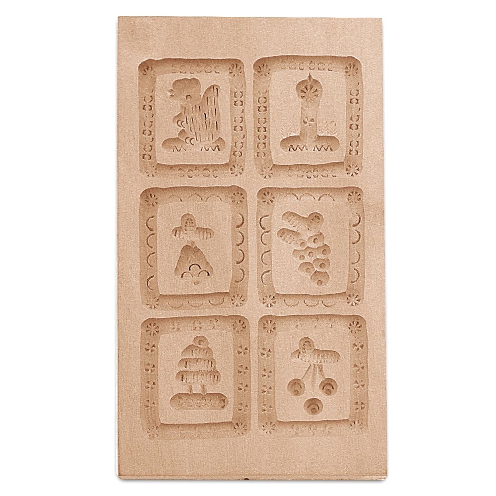 Städter - Holz-Prägeform 6 Motive 9,5 x 17,5 cm