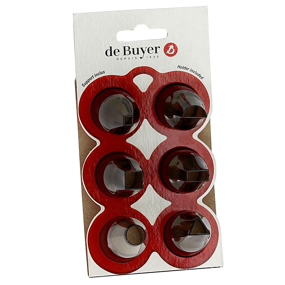 de Buyer - Satz von 6 Garniertüllen Set GEO de Buyer - Satz von 6 Garniertüllen Set GEO