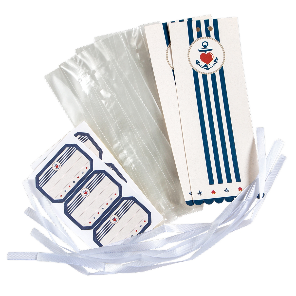 Städter - Geschenktüte  - 9 x 25 cm - Set 24-teilig - verschiedene Muster