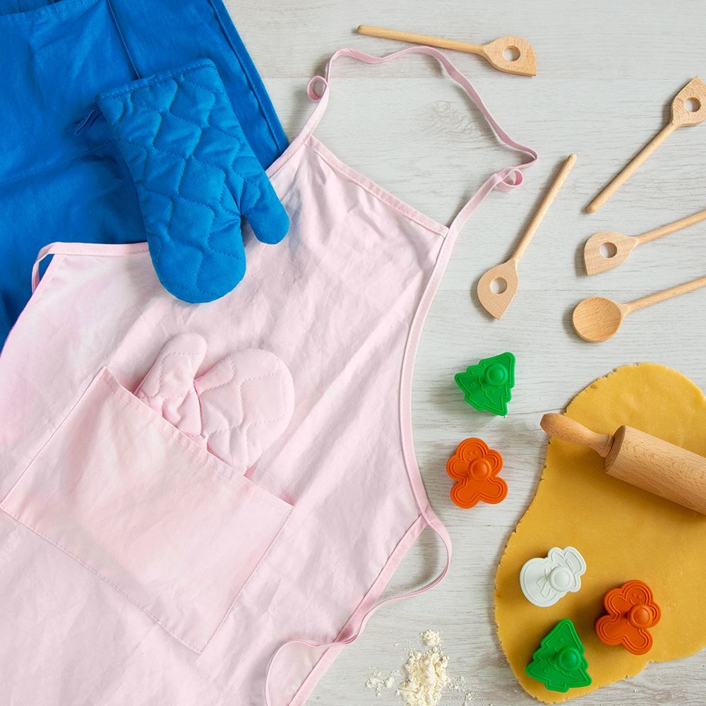 Städter - Kids Kleine Küchenfee - 40 x 59,5 cm - Rosa Set - 2-teilig