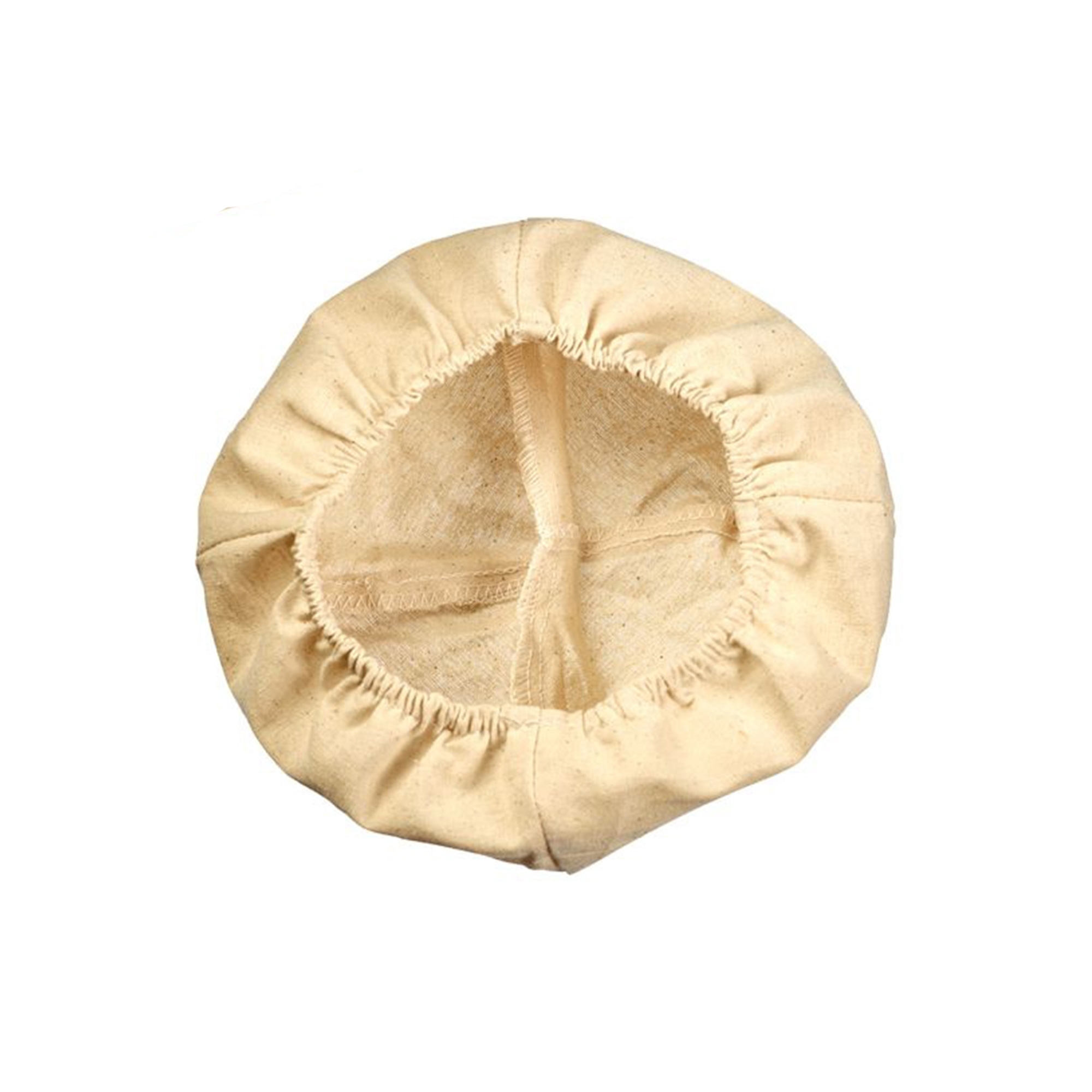 Round wooden proofing basket for bread baking