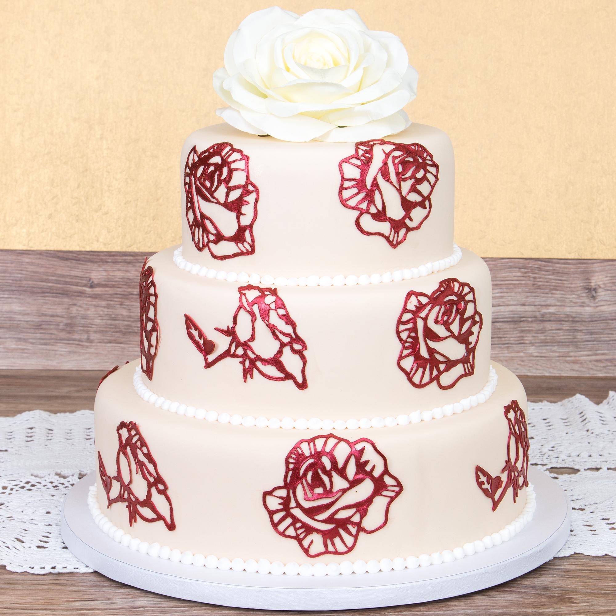 Städter - Dekormatte Rose - 39,5 x 7,5 cm - Silikon