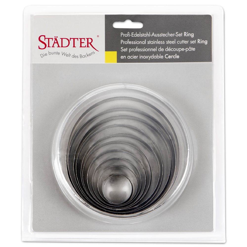 Städter - Ausstecherset Ringe / Kreise - 3–12 cm - Set 10-teilig