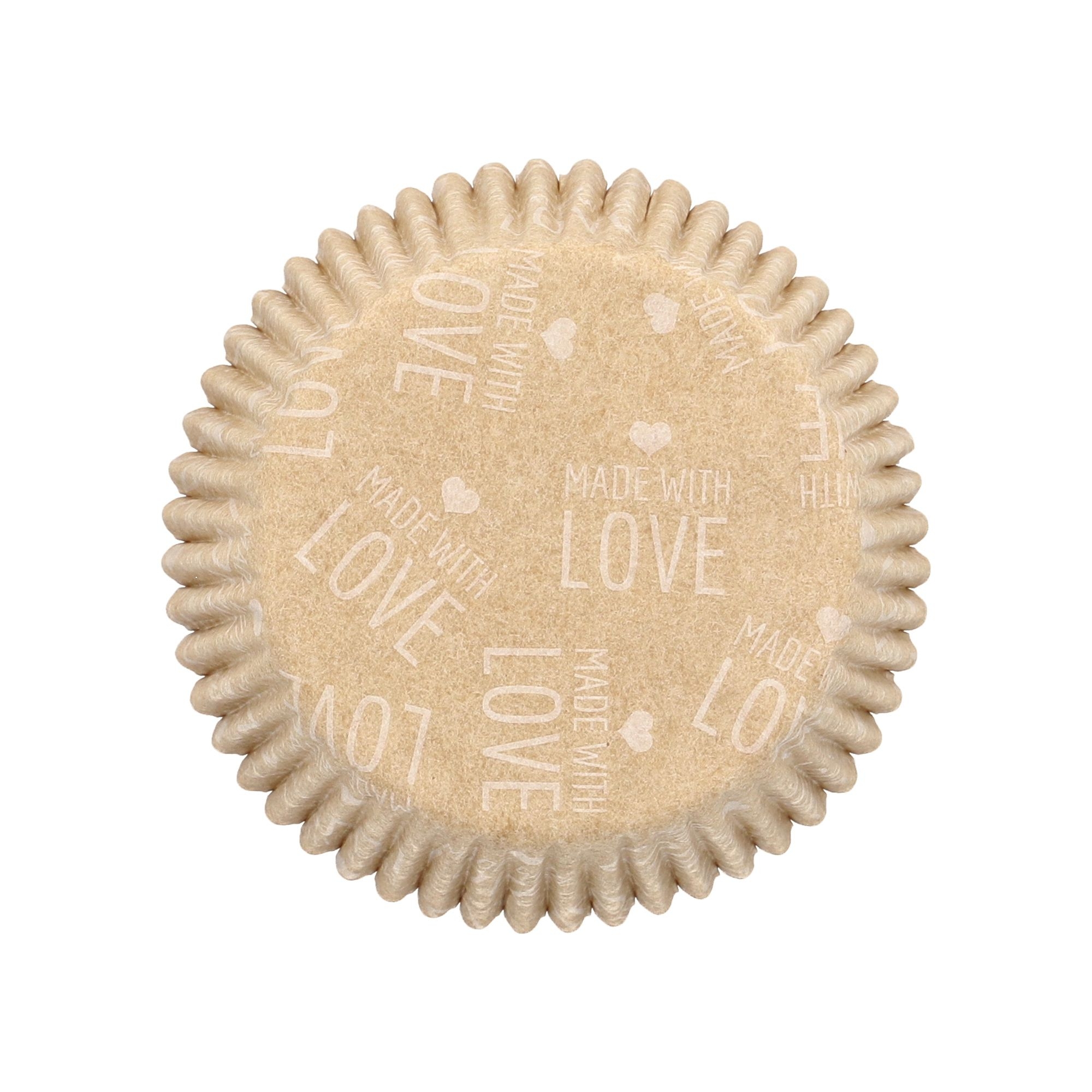 Birkmann Cause we care Kraftpapierbackförmchen, 75 Stück