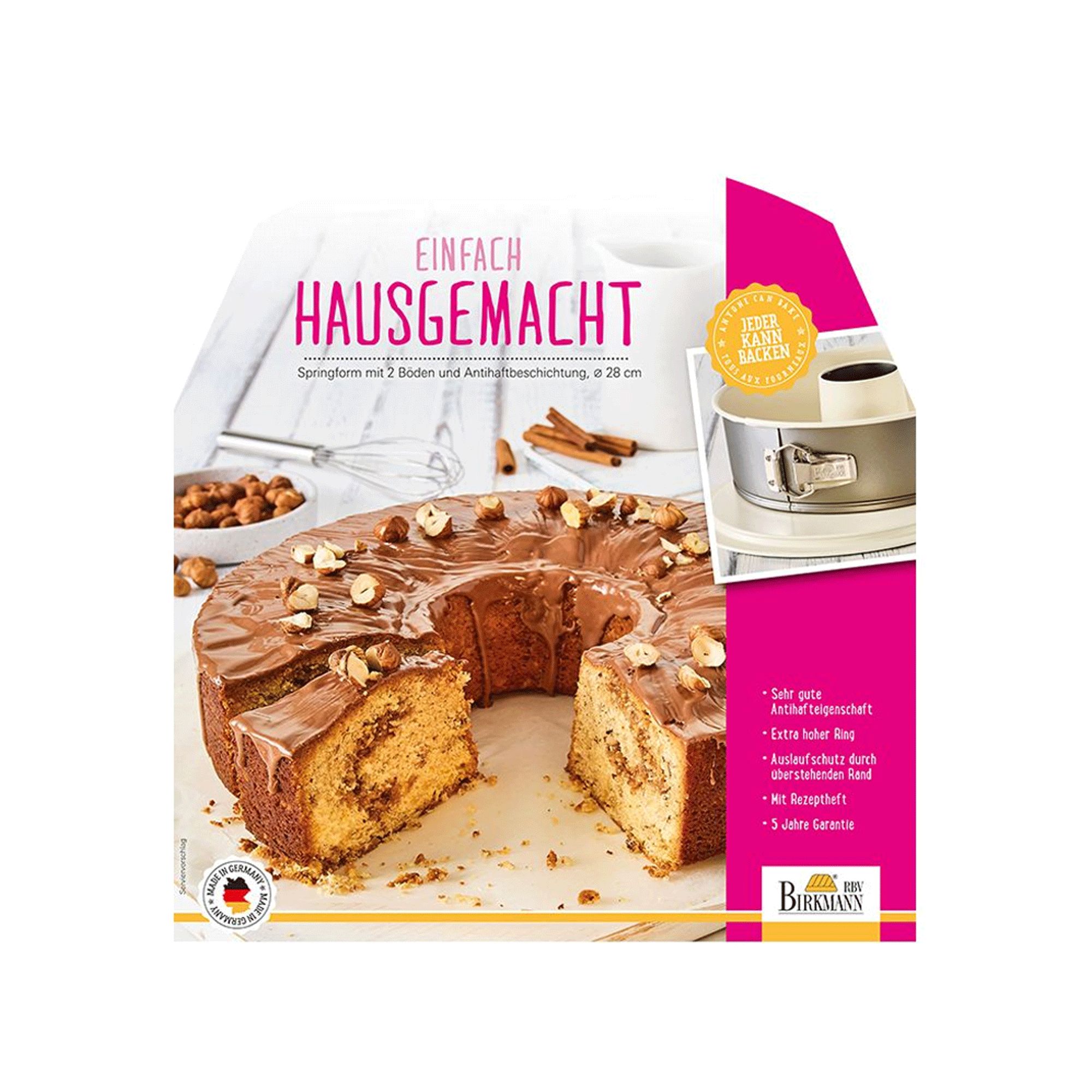 Birkmann - springform pan with two bases, 28 cm Birkmann - springform pan with two bases, 28 cm