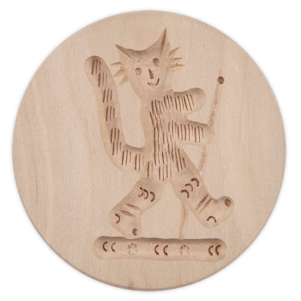 Städter - Holz-Prägeform Kater ø 8 cm