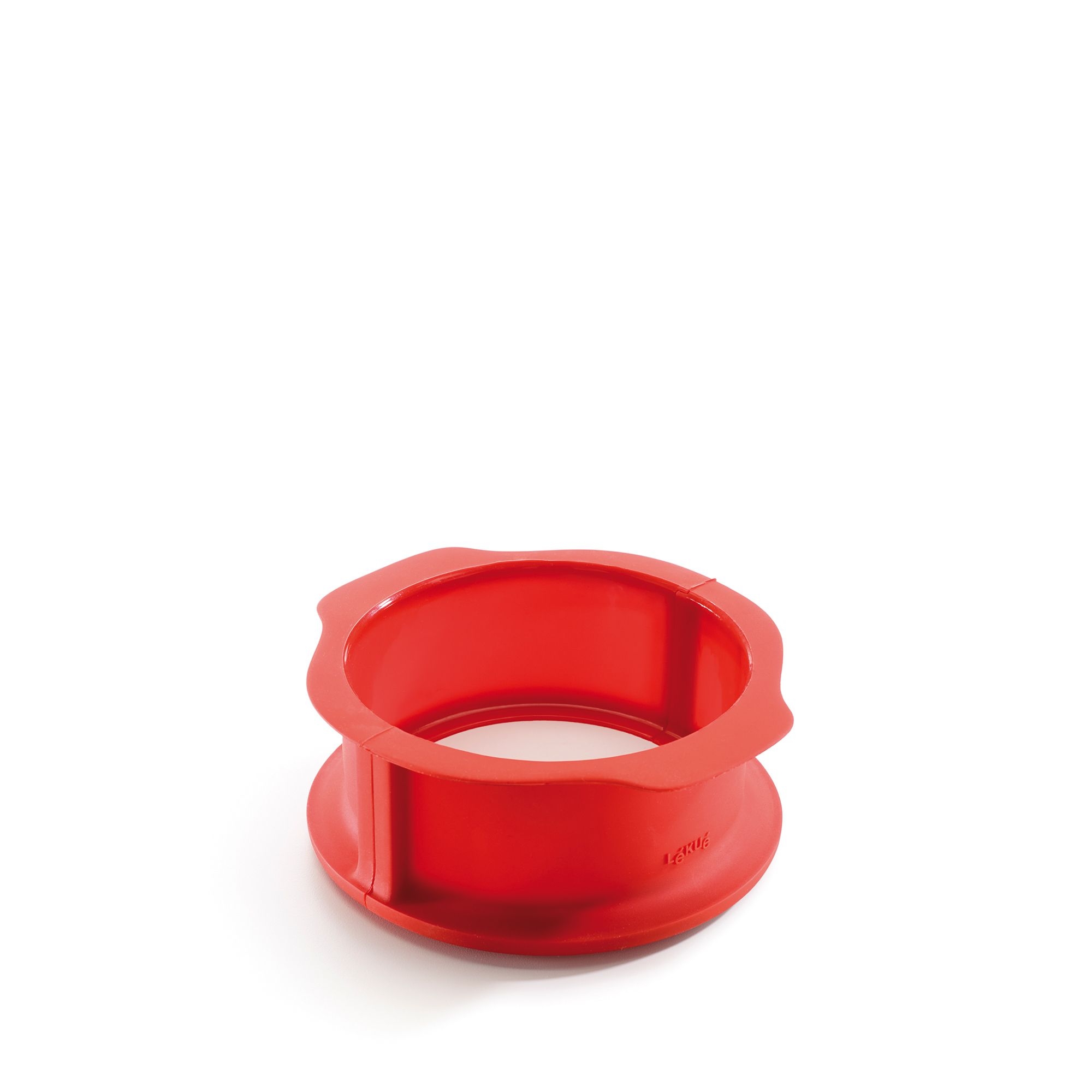 Lékué - Springform mit Servierteller, 15 cm rot