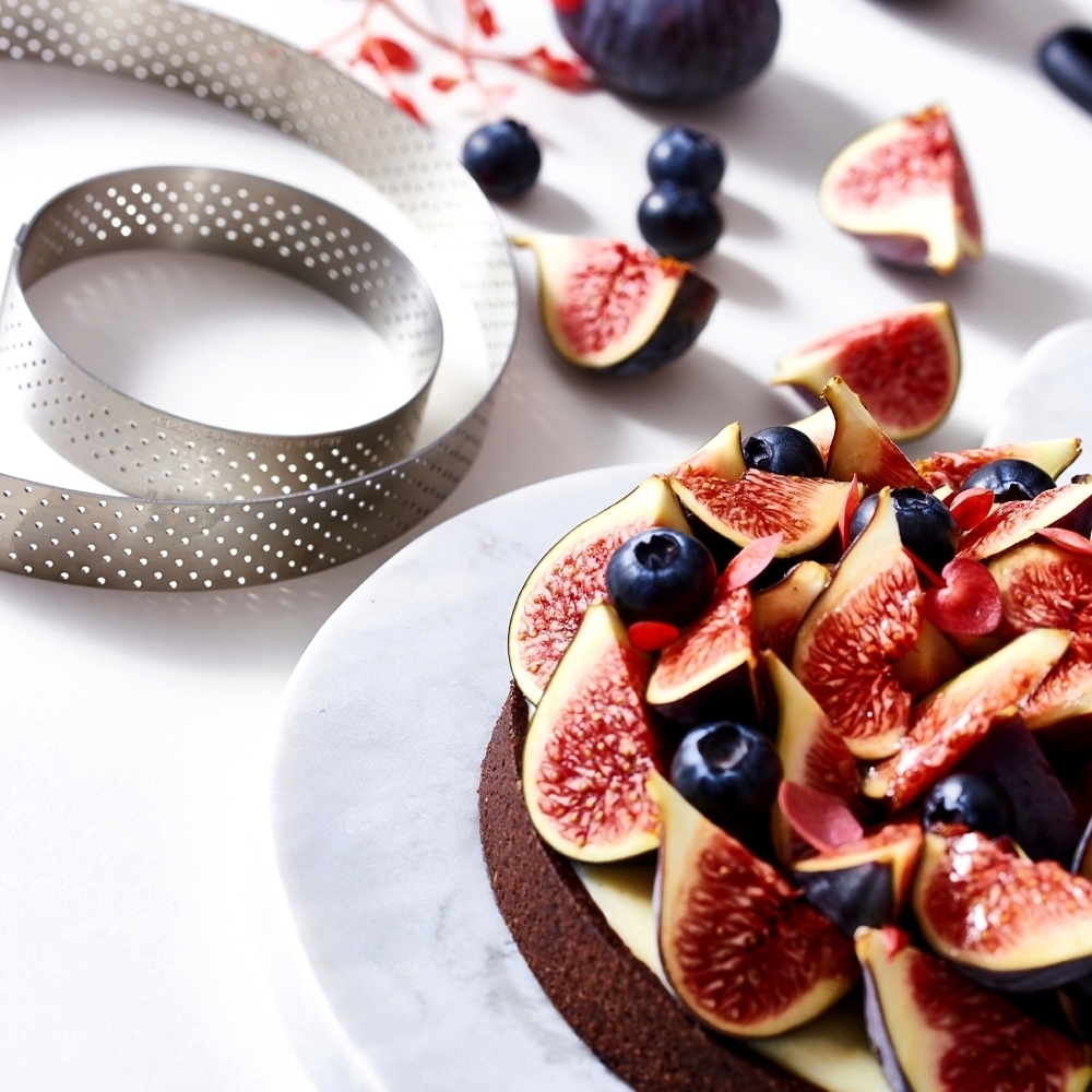 de Buyer - Round perforated tart ring - 2 cm - Valrhona