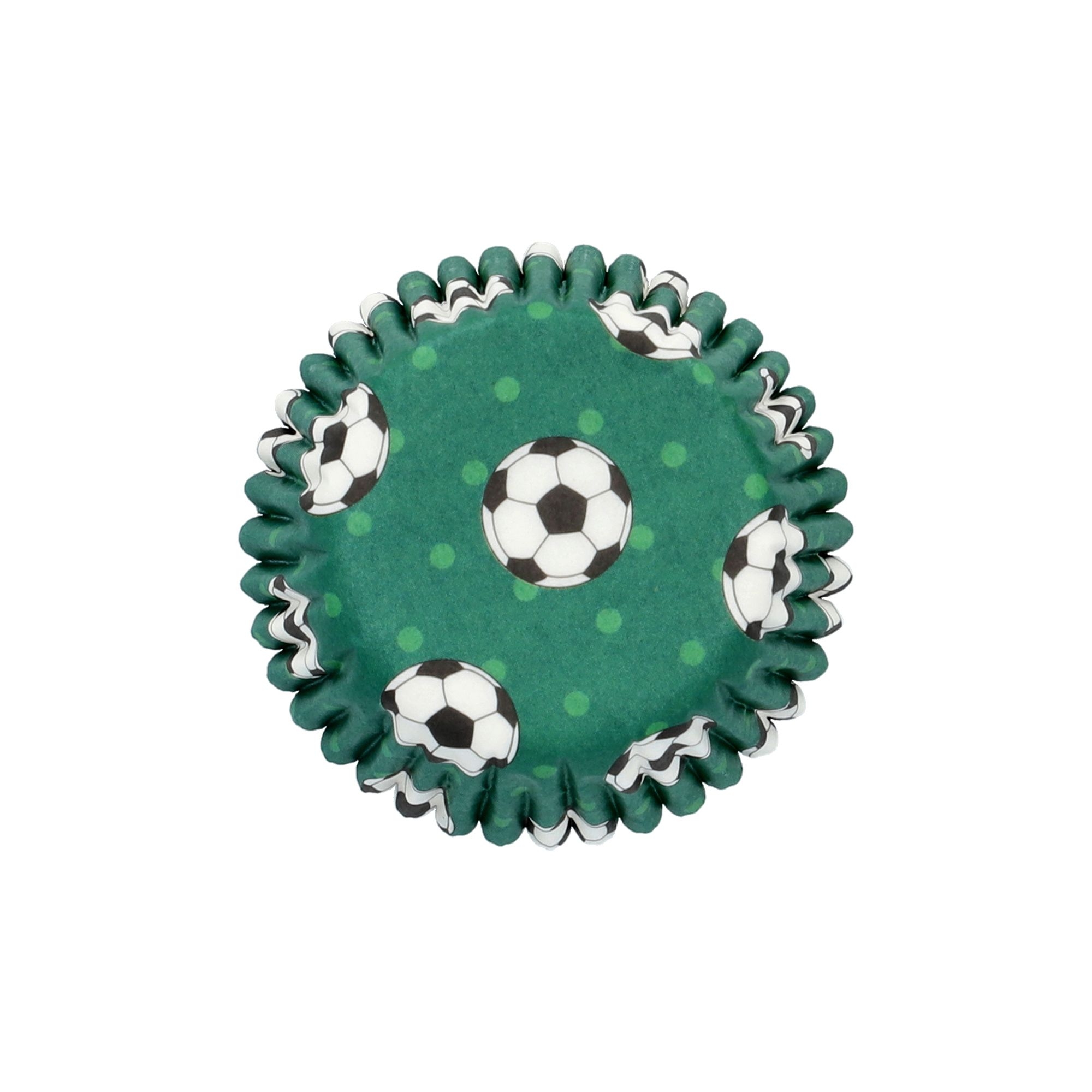 Birkmann - Mini Papierbackförmchen Fußball - Ø 4,5 cm - 100 Stück