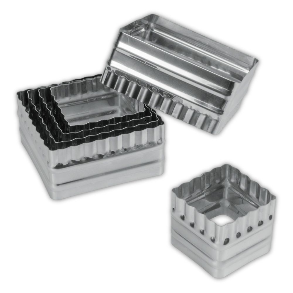 Städter - Ausstecher Quadrate 6-teiliges Set - 4,5–8,5 cm