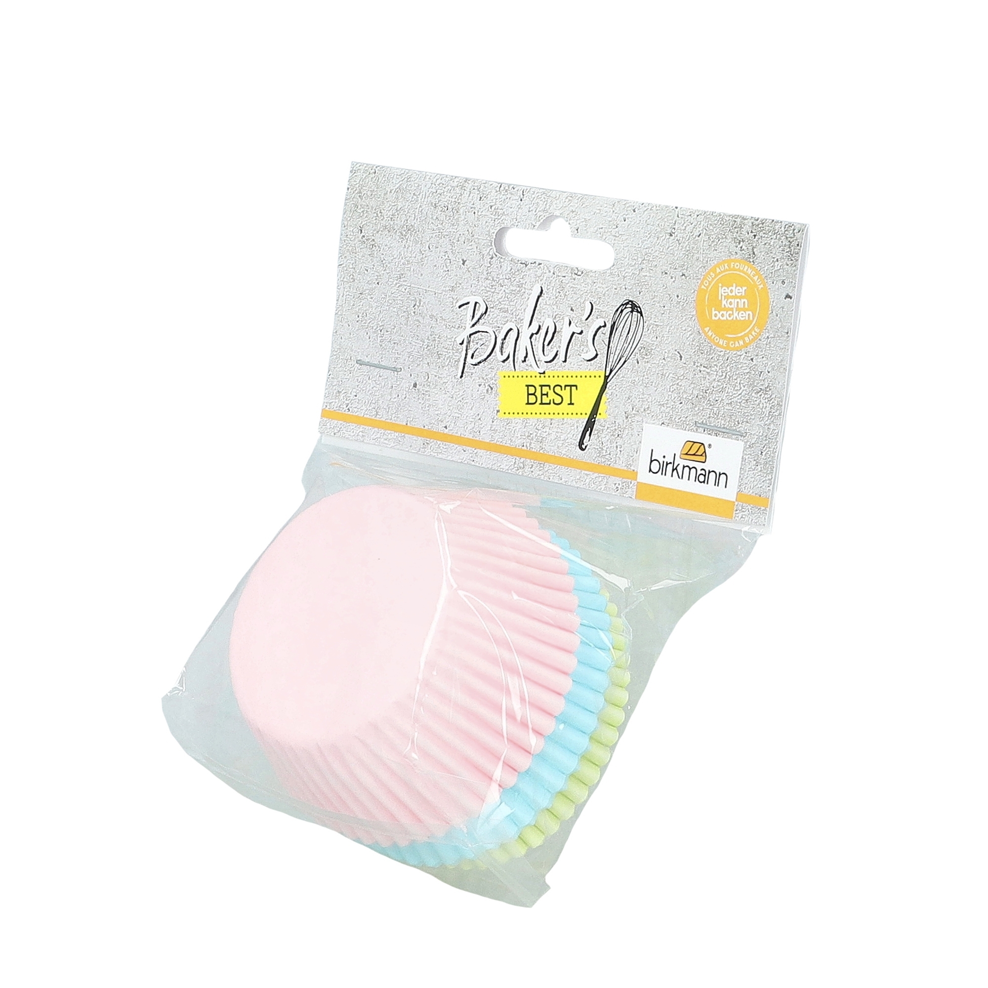 Pastell Muffinförmchen Birkmann Baker’s Best, 75 Stück