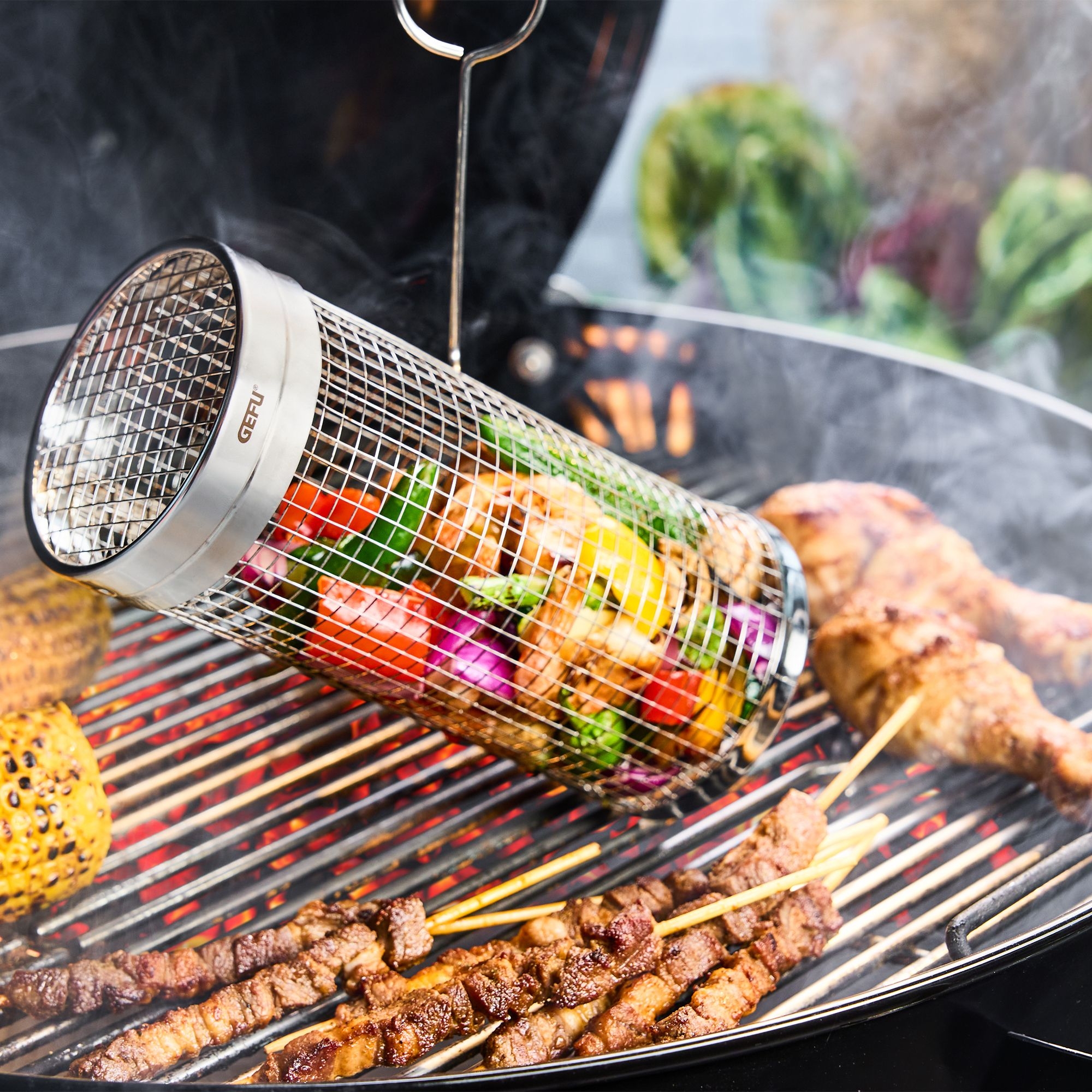 Gefu - Rolling Grill Basket BBQ, 30 cm