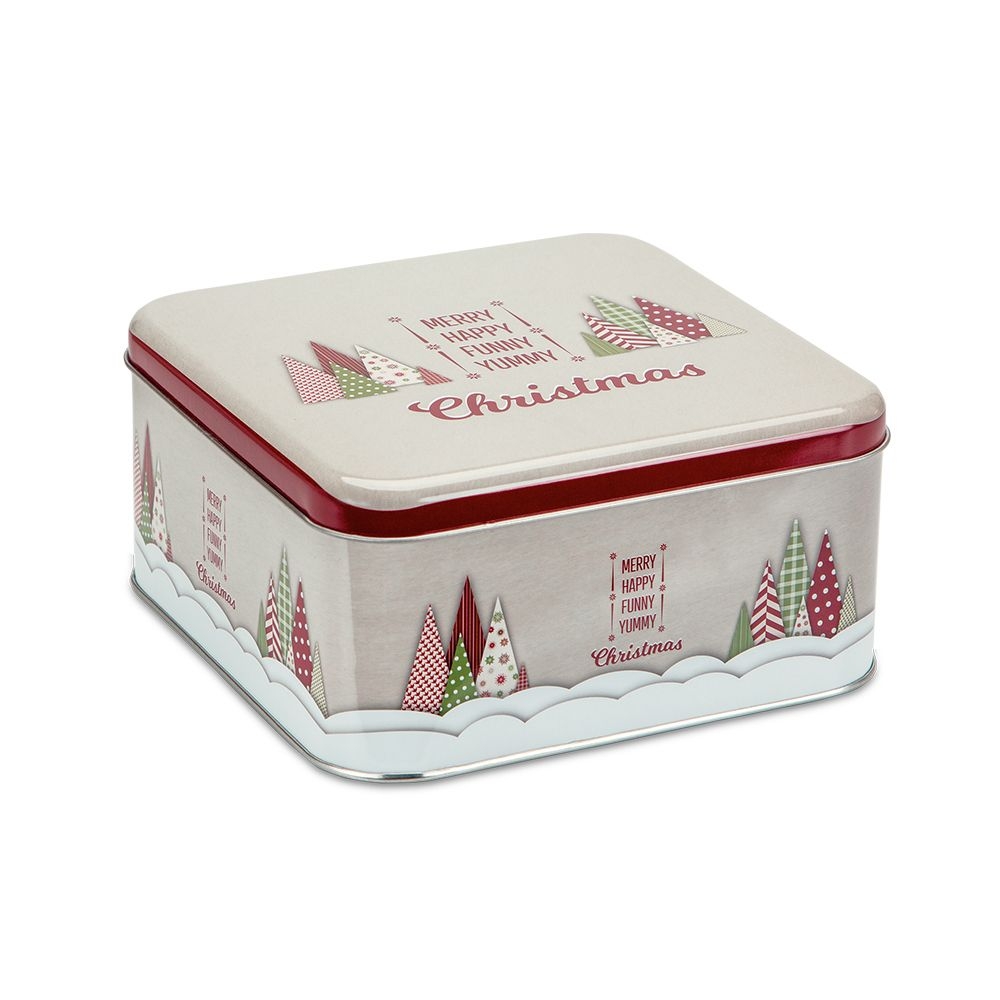 Städter - Plätzchendose - Yummy Christmas - Bunt - quadratisch klein