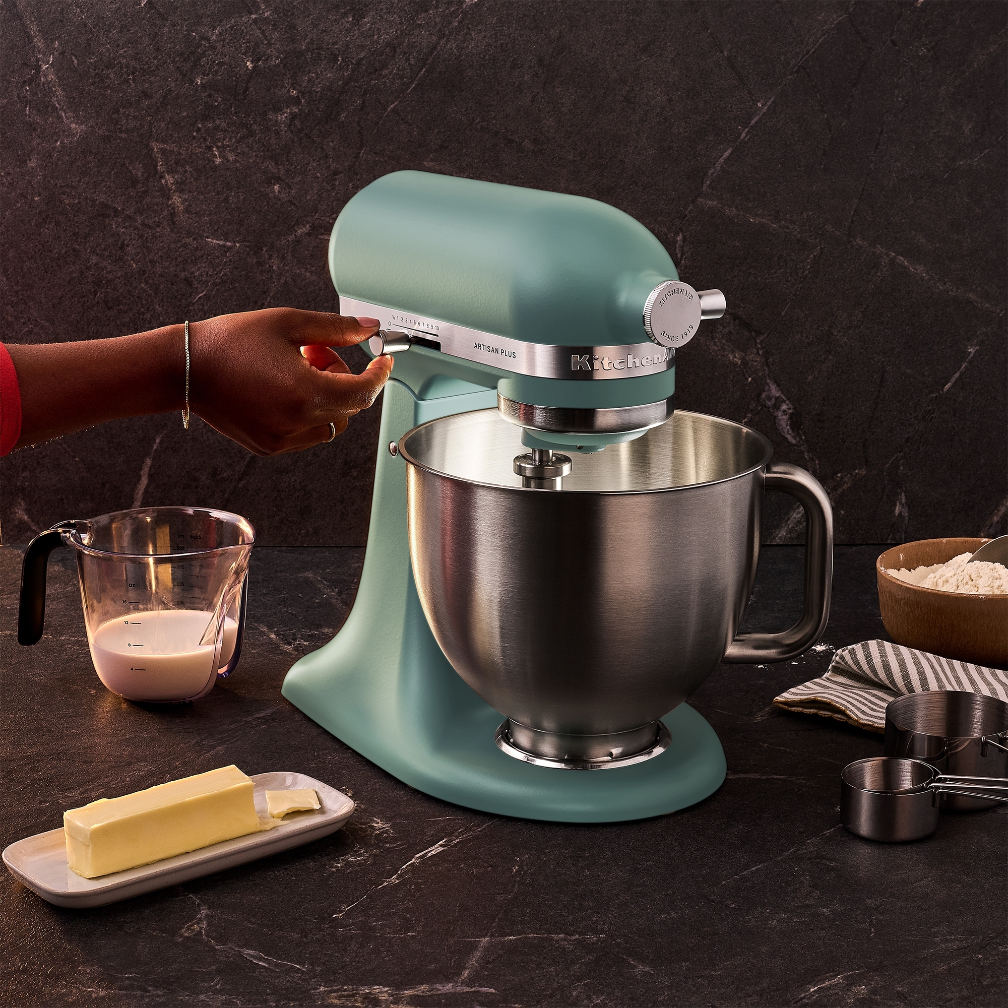KitchenAid - Artisan Plus Küchenmaschine 5KSM50PKVEMJ - Mint Julep