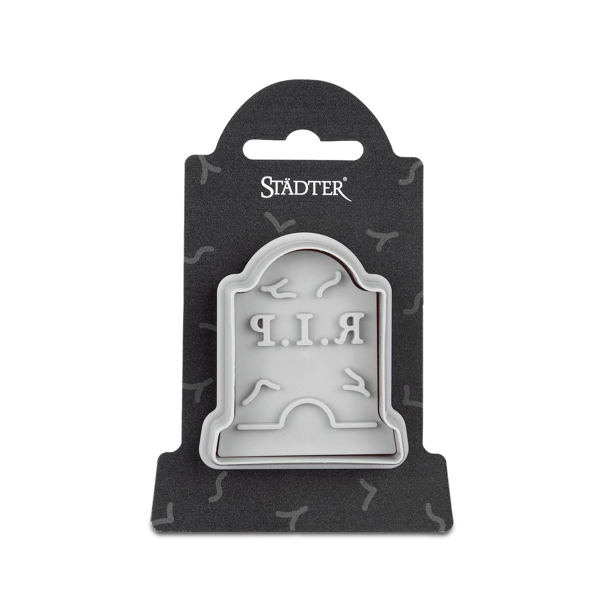 Städter - Embossing cookie cutter gravestone RIP - 6 cm Städter - Embossing cookie cutter gravestone RIP - 6 cm