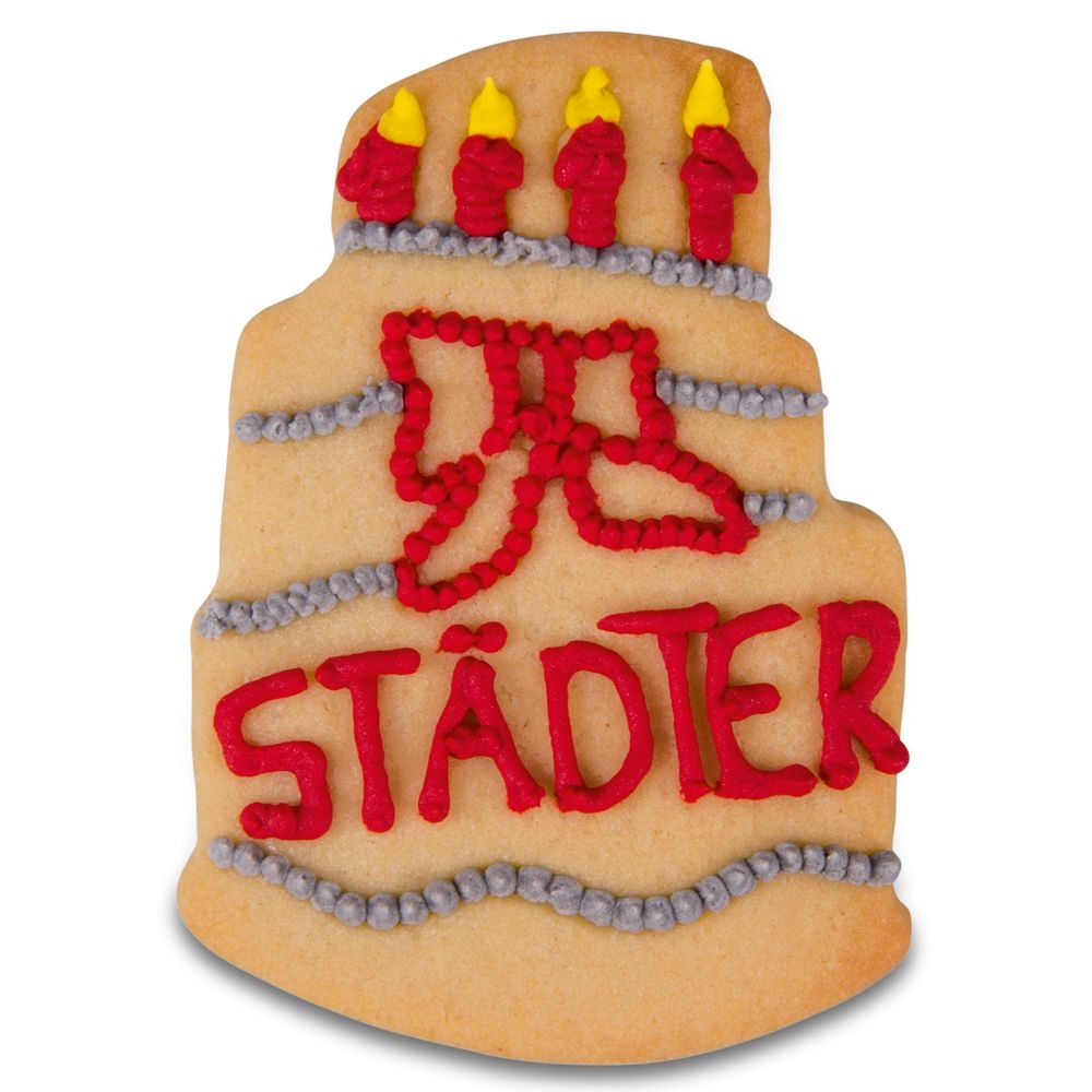 Städter - Prägeausstecher Geburtstagstorte - 8,5 cm