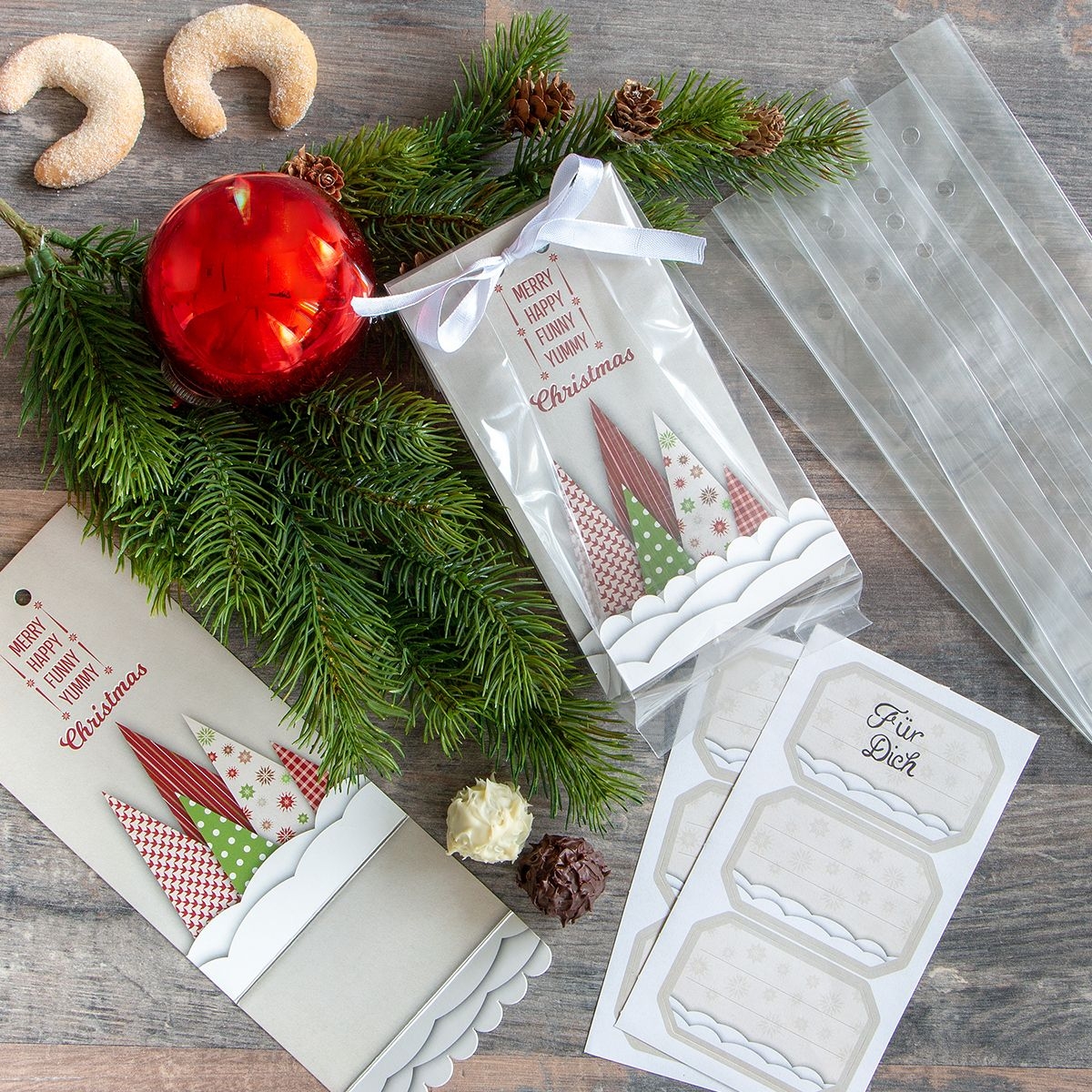 Städter - Geschenktüte  - 9 x 25 cm - Set 24-teilig - verschiedene Muster