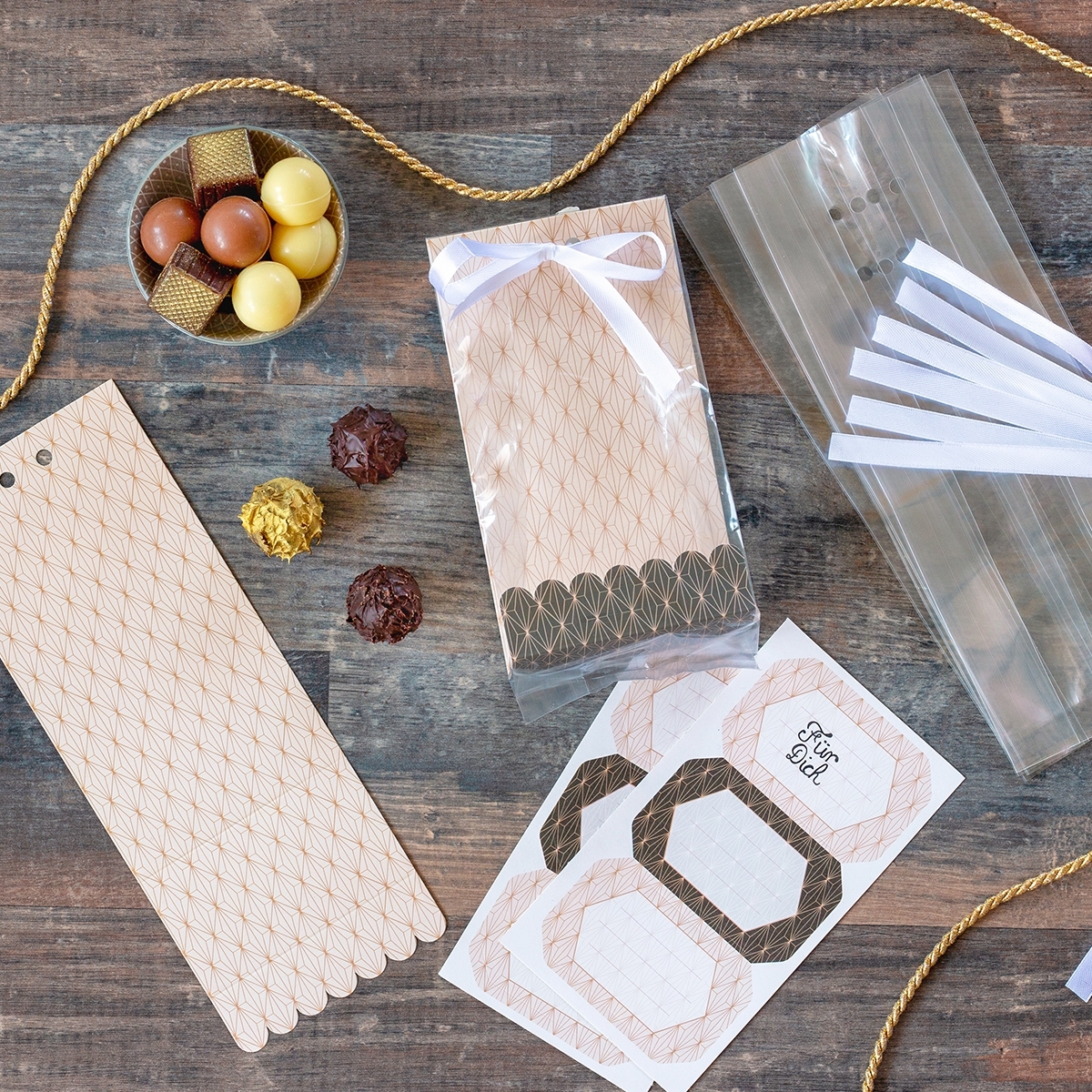 Städter - gift bag - 9 x 25 cm - set of 24 pieces - different patterns